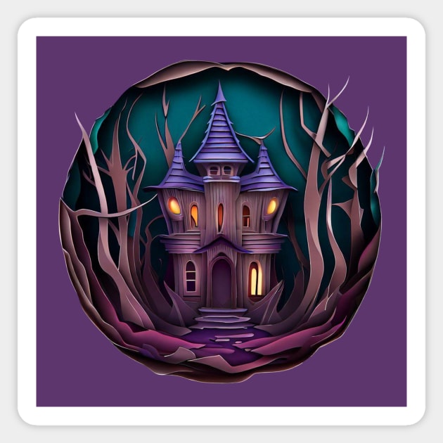 Halloween Forest Sticker by quenguyen